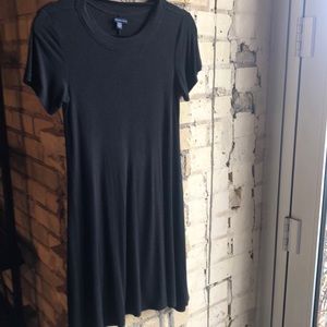 Black t-shirt dress. Viscose